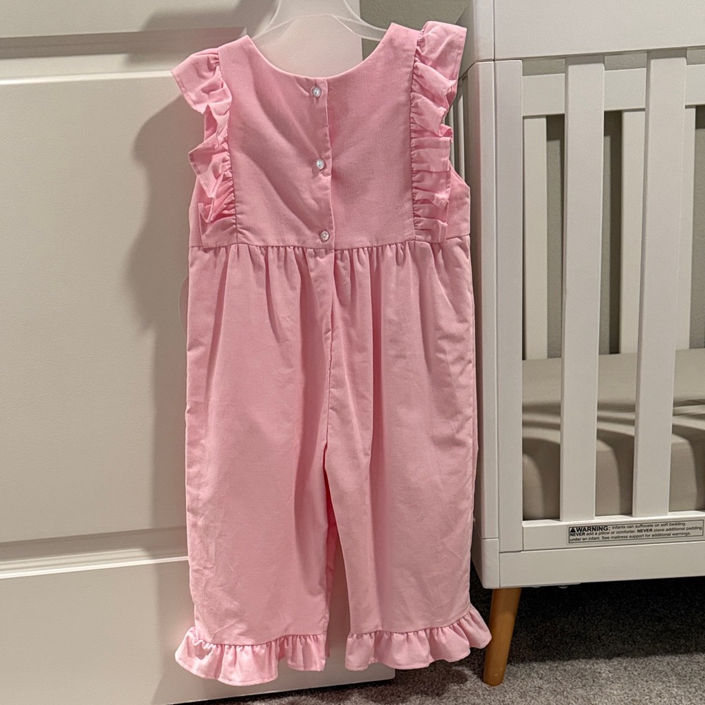 Pink Ruffled Kids One Piece - Picture 2 of 2